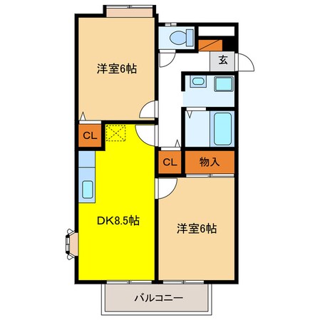 ＮＥＯ・ＨＥＩＧＨＴＳの物件間取画像